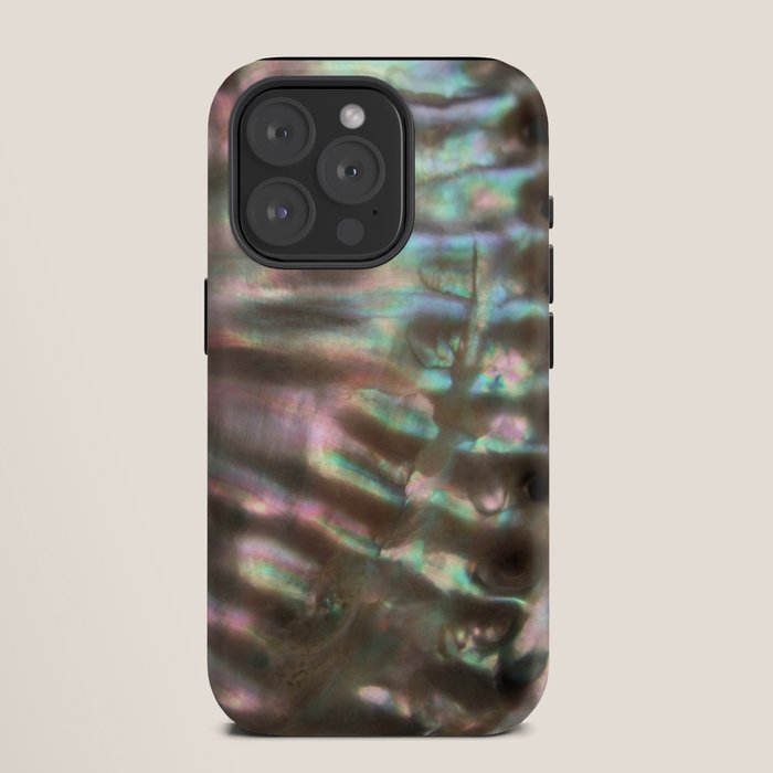 Shimmery Greenish Pink Abalone Mother of Pearl iPhone Case