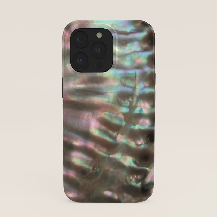 Shimmery Greenish Pink Abalone Mother of Pearl iPhone Case