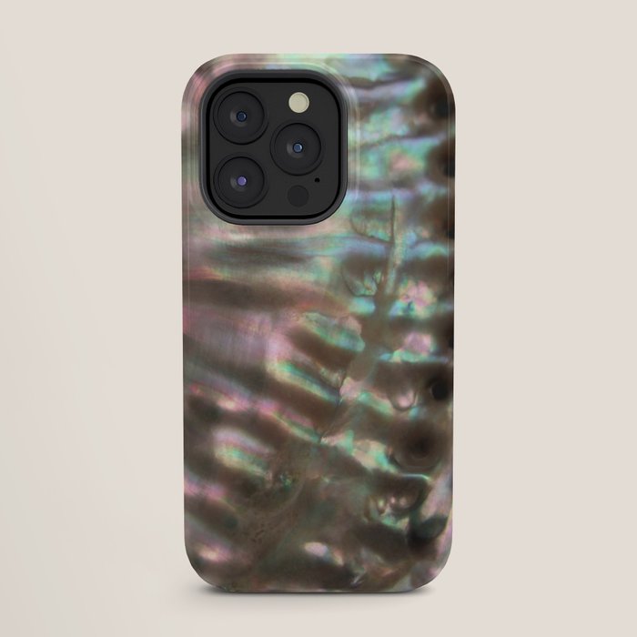 Shimmery Greenish Pink Abalone Mother of Pearl iPhone Case