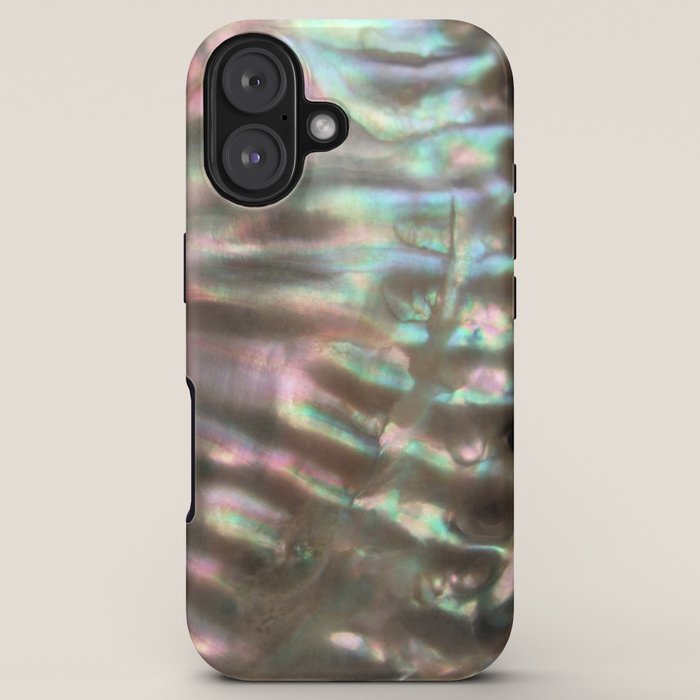 Shimmery Greenish Pink Abalone Mother of Pearl iPhone Case