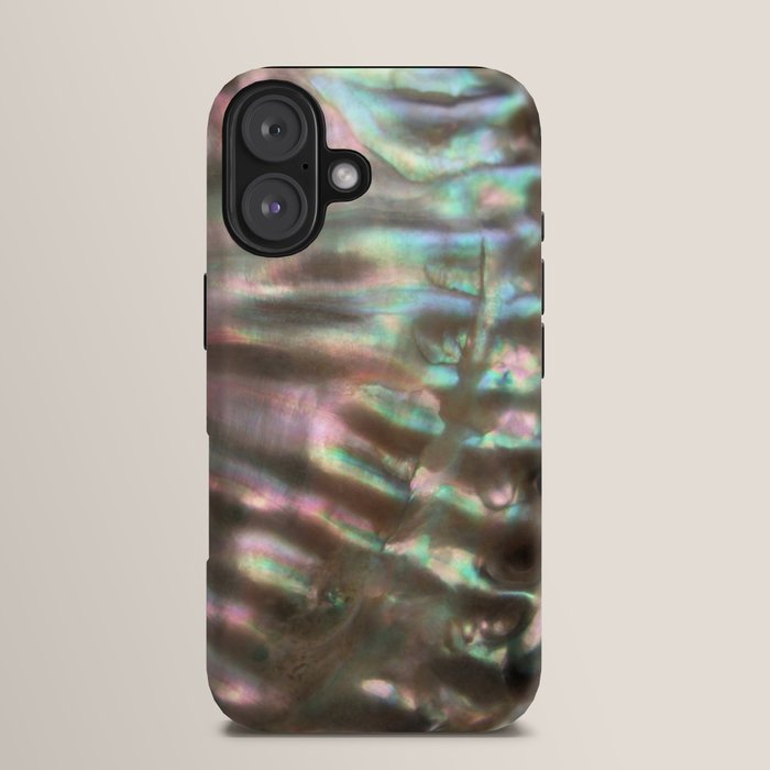 Shimmery Greenish Pink Abalone Mother of Pearl iPhone Case