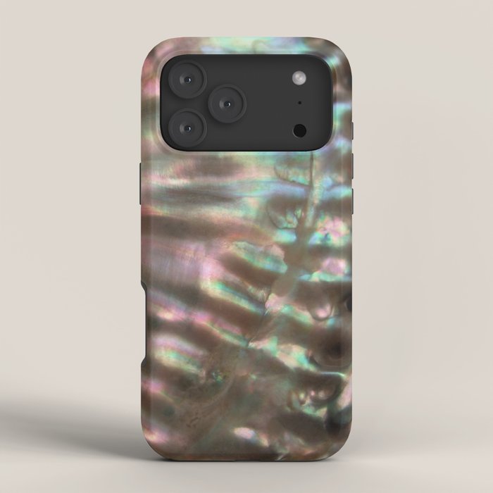 Shimmery Greenish Pink Abalone Mother of Pearl iPhone Case
