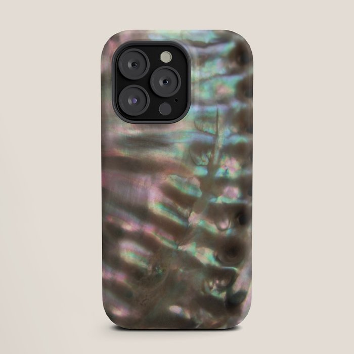 Shimmery Greenish Pink Abalone Mother of Pearl iPhone Case
