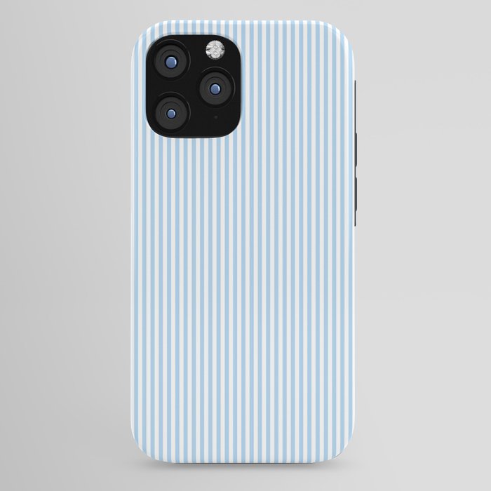 Chambray Blue Seersucker Stripe iPhone Case