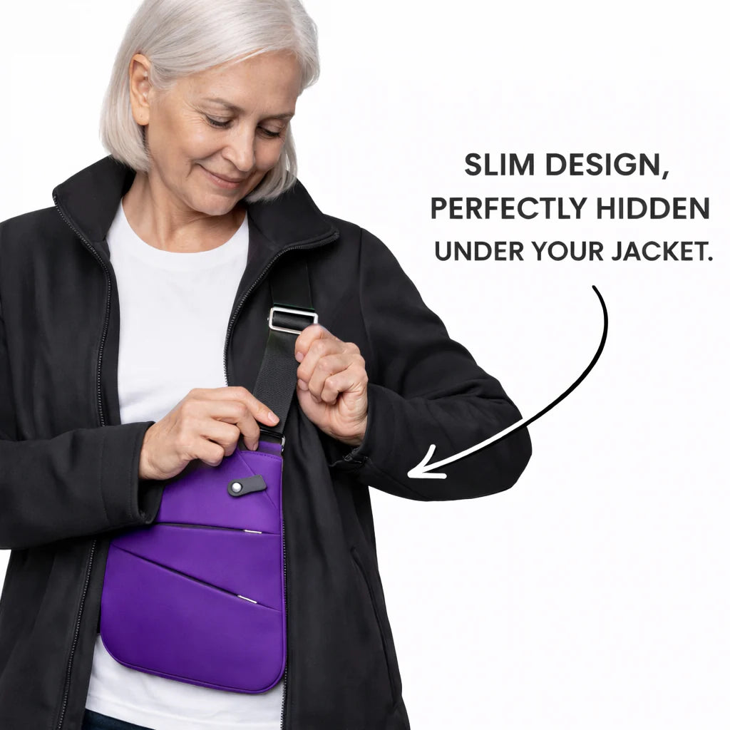 StrideSafe™ anti-theft shoulder bag