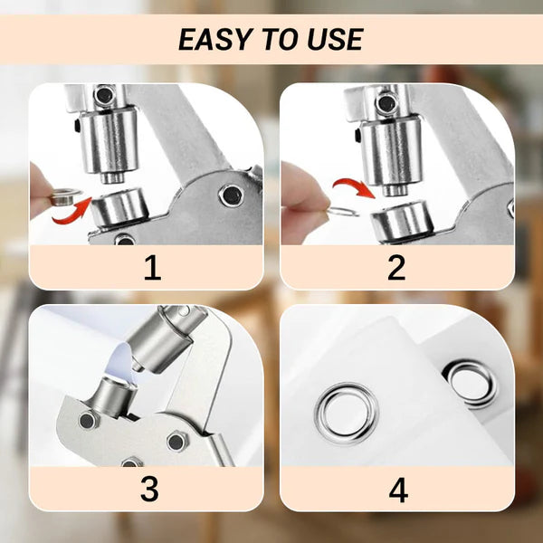 ✨ Eyelet Pliers Set – Robust, Complete, For Tarpaulins & Leather 🔩