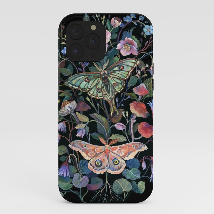 Moon Moth Mushroom iPhone Case
