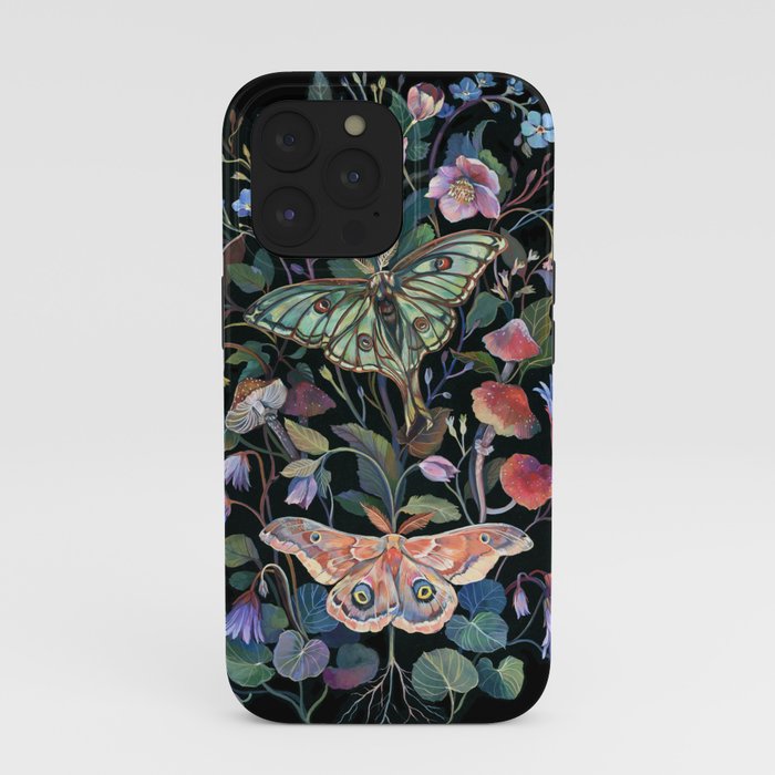 Moon Moth Mushroom iPhone Case
