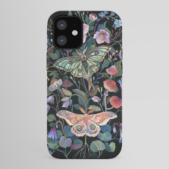 Moon Moth Mushroom iPhone Case