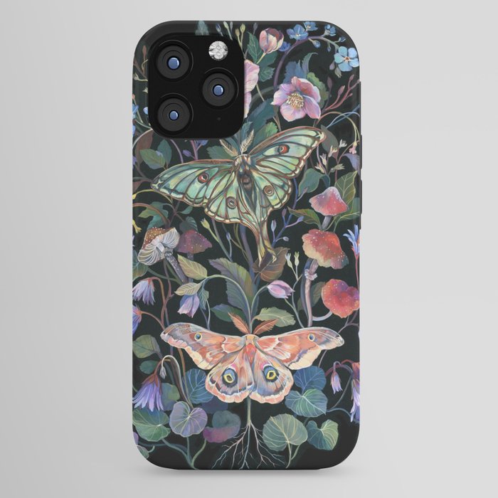 Moon Moth Mushroom iPhone Case