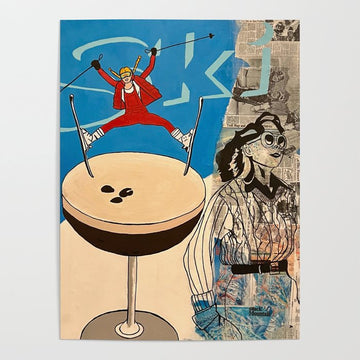 ski! painting Poster
