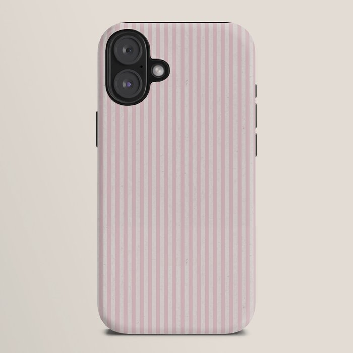Pink Striped Pattern iPhone Case