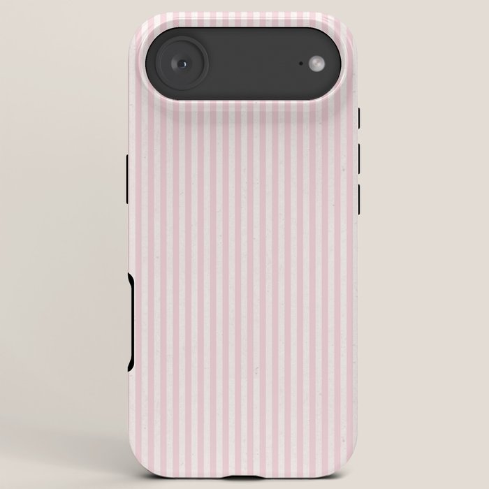 Pink Striped Pattern iPhone Case