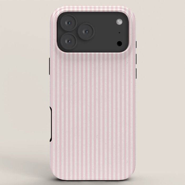 Pink Striped Pattern iPhone Case