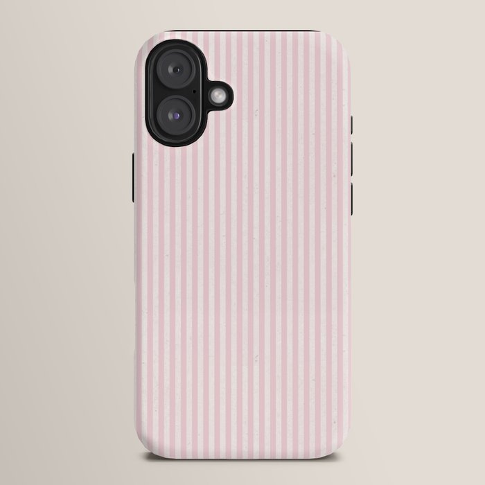 Pink Striped Pattern iPhone Case