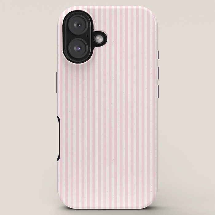Pink Striped Pattern iPhone Case
