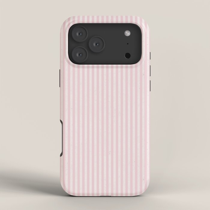 Pink Striped Pattern iPhone Case