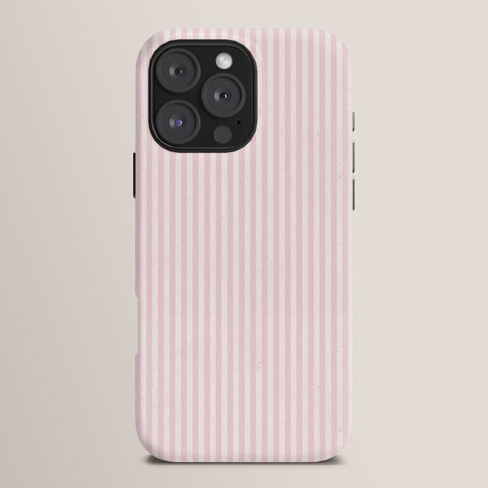 Pink Striped Pattern iPhone Case