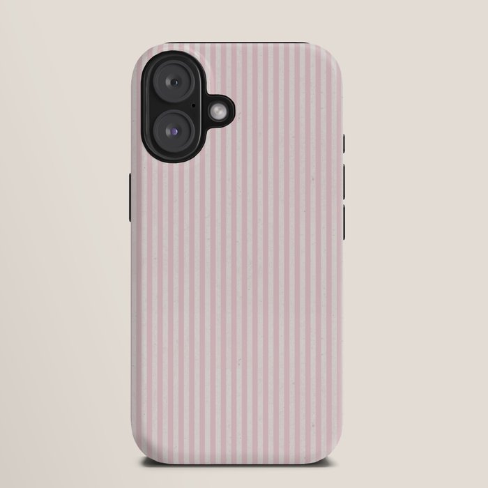 Pink Striped Pattern iPhone Case