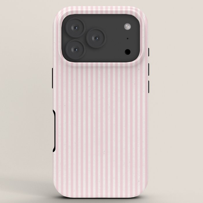 Pink Striped Pattern iPhone Case