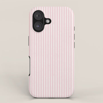 Pink Striped Pattern iPhone Case