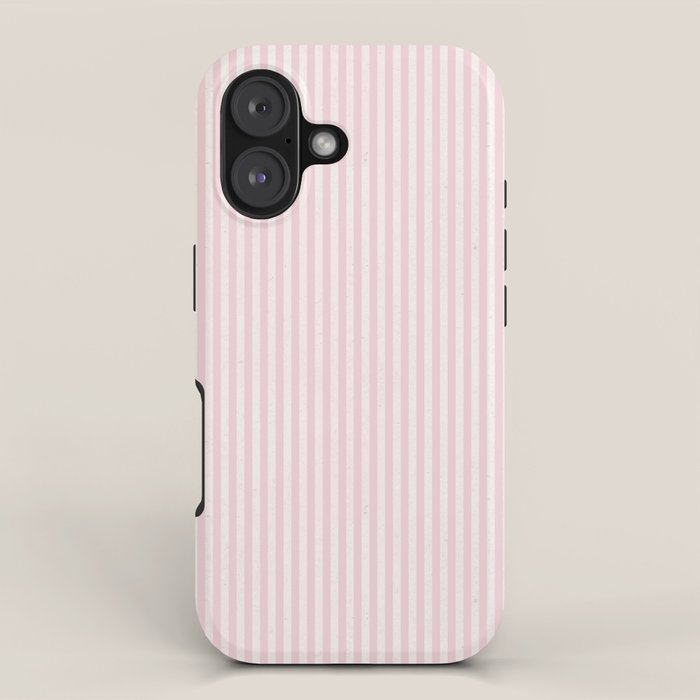 Pink Striped Pattern iPhone Case