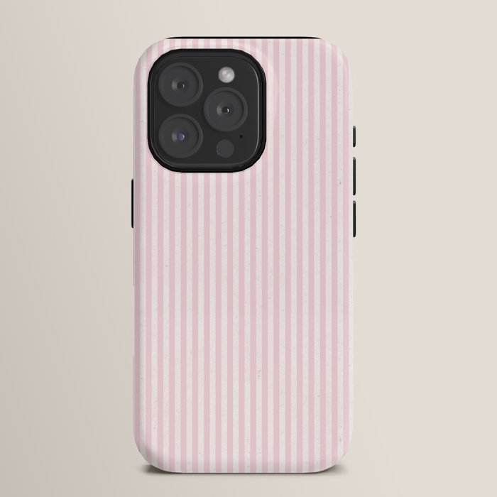 Pink Striped Pattern iPhone Case