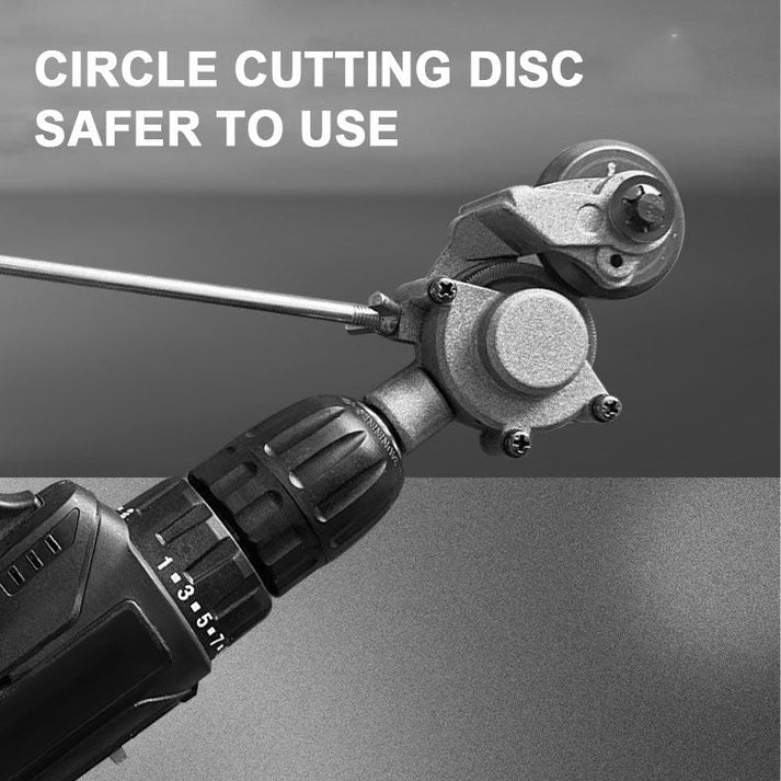 Electric drill with sheet metal cutter