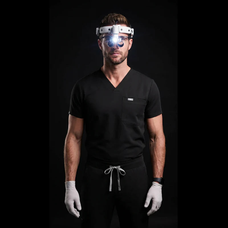 Dental Surgical Loupes 2.5X/3.5X with 5W LED Headlight + Extra Battery