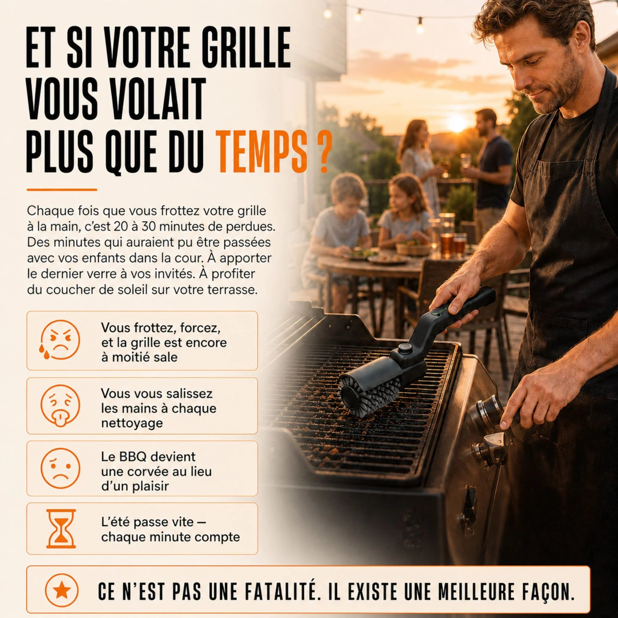 Kaskad™ Electric BBQ Brush – Quick and Effortless Cleaning