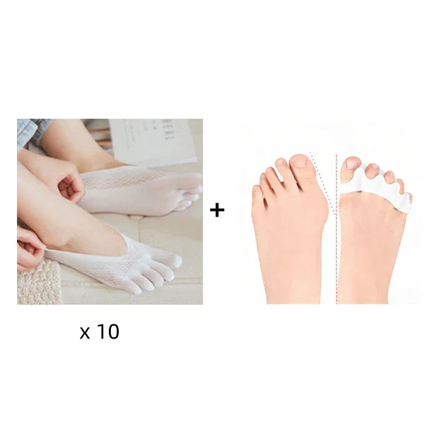 🔥Hot Sale🔥Unisex Invisible Corrective Five-Toe Socks