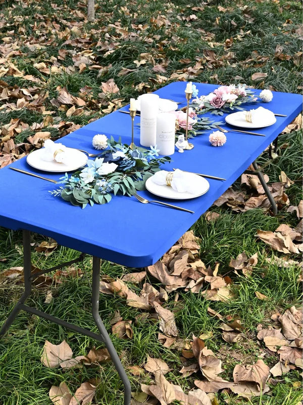 🌸✨Tablecloth made of elastic material, suitable for tables with a length of 4 feet/6 feet/8 feet