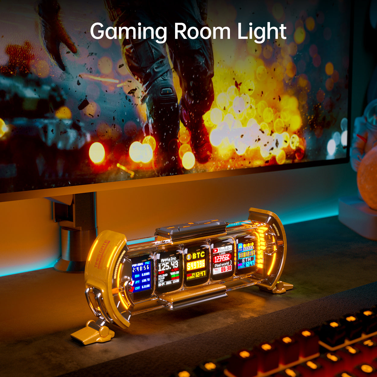 Divoom Times Gate Pixel Art Info Display with 5 Smart LCD Screens