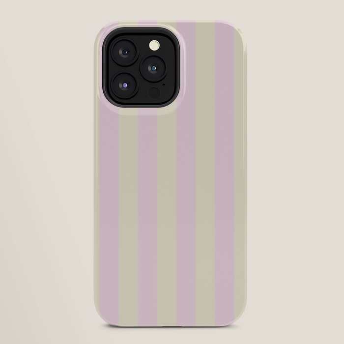 Stripes of Light Pink and Cream iPhone Case