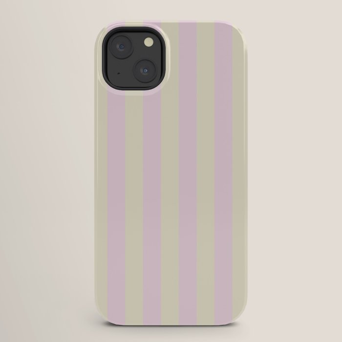 Stripes of Light Pink and Cream iPhone Case