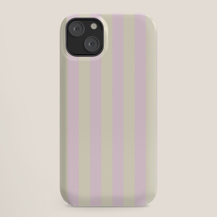 Stripes of Light Pink and Cream iPhone Case
