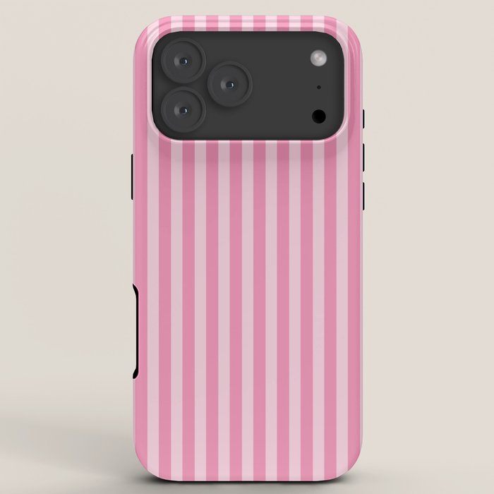 Striped Vertical 2 Pink iPhone Case