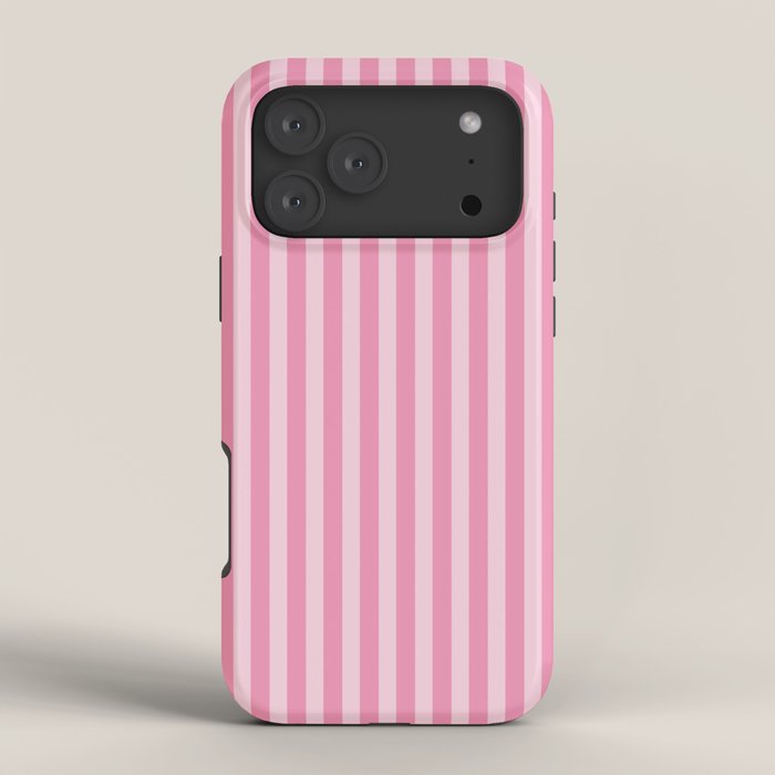 Striped Vertical 2 Pink iPhone Case