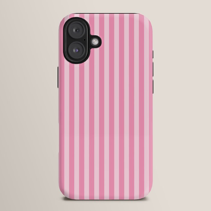 Striped Vertical 2 Pink iPhone Case