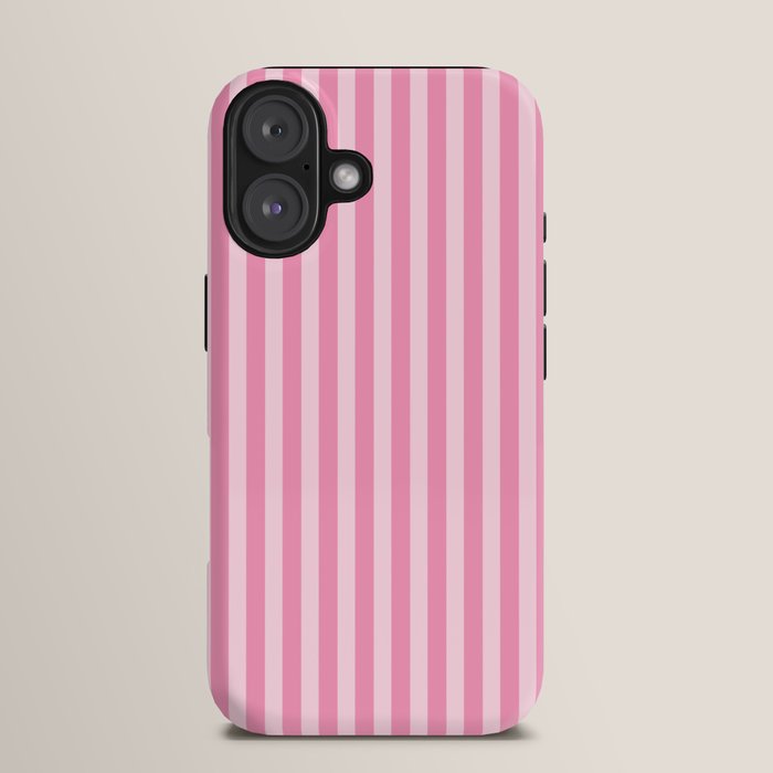 Striped Vertical 2 Pink iPhone Case
