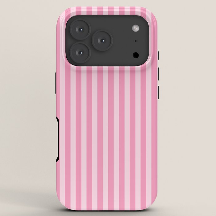 Striped Vertical 2 Pink iPhone Case