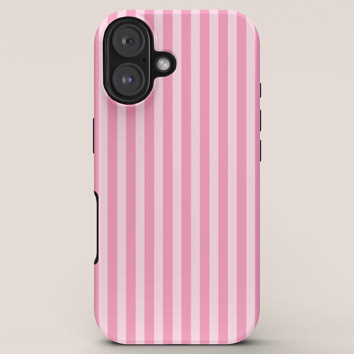Striped Vertical 2 Pink iPhone Case