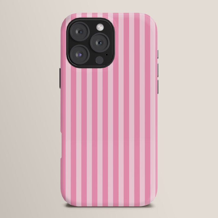 Striped Vertical 2 Pink iPhone Case