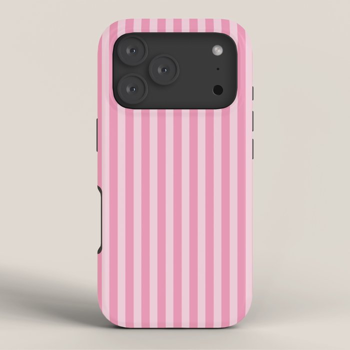Striped Vertical 2 Pink iPhone Case