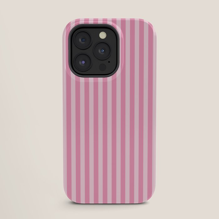 Striped Vertical 2 Pink iPhone Case