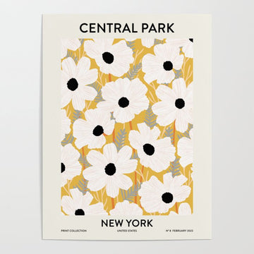 Flower market New York Central Park Poster