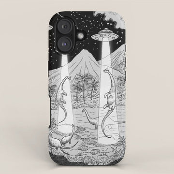Dino abduction iPhone Case