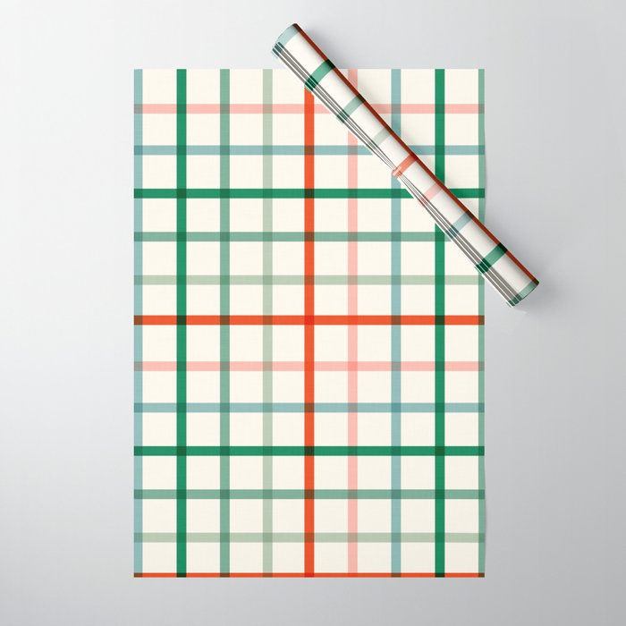 Simple Check - festive Wrapping Paper
