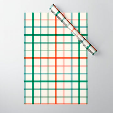 Simple Check - festive Wrapping Paper