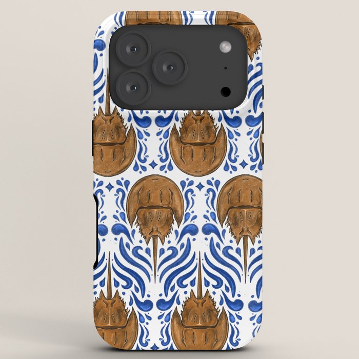 Horseshoe Crab Pattern iPhone Case